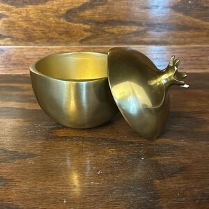Golden pomegranate trinket holder